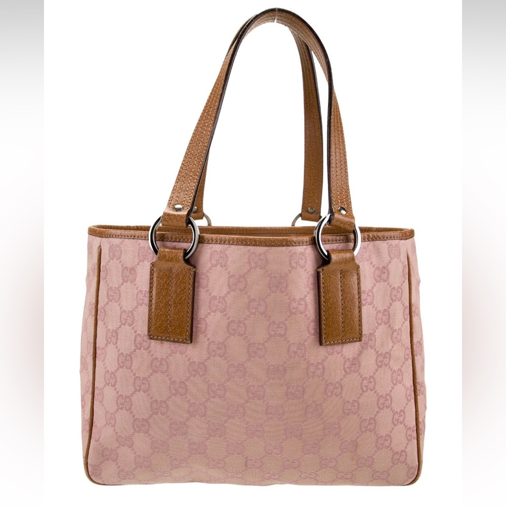 Gucci Pink and Brown Tote Bag